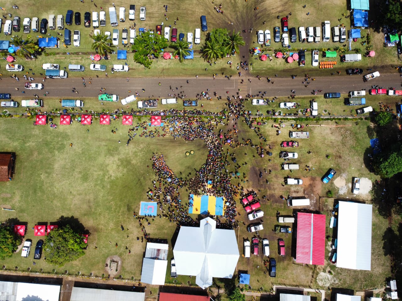 Field aerial view
